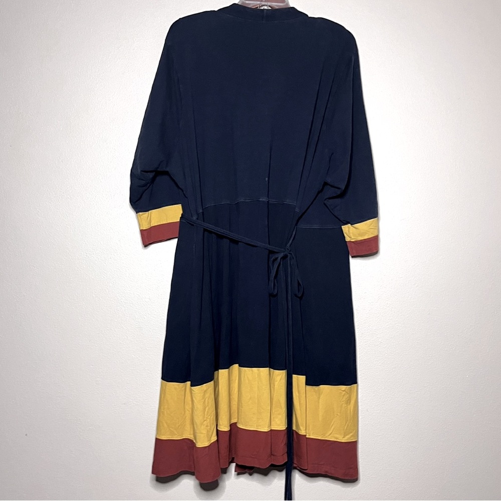 Eshakti Retro Colorblock Wrap Dress - image 4